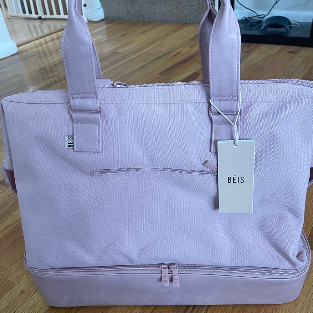 Atlas pink Beis Weekender Tote